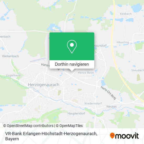 VR-Bank Erlangen-Höchstadt-Herzogenaurach Karte