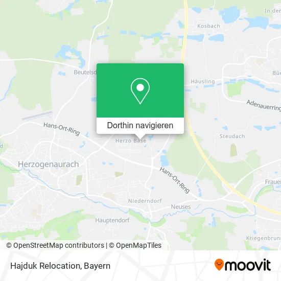 Hajduk Relocation Karte