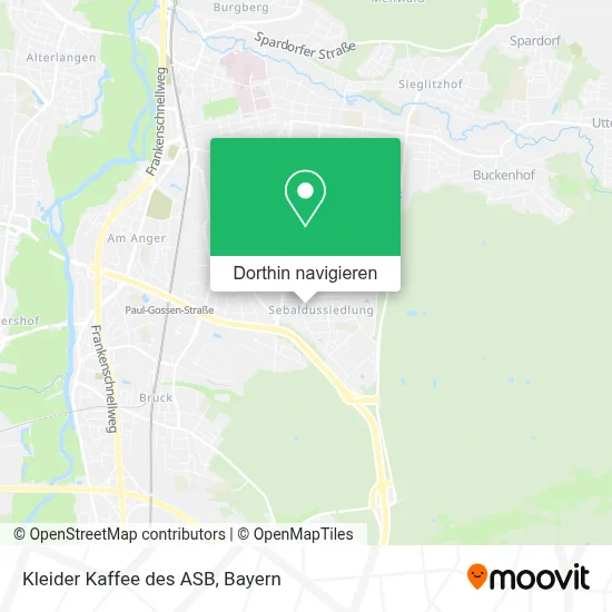 Kleider Kaffee des ASB Karte