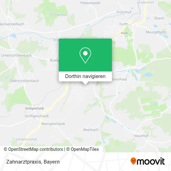 Zahnarztpraxis Karte