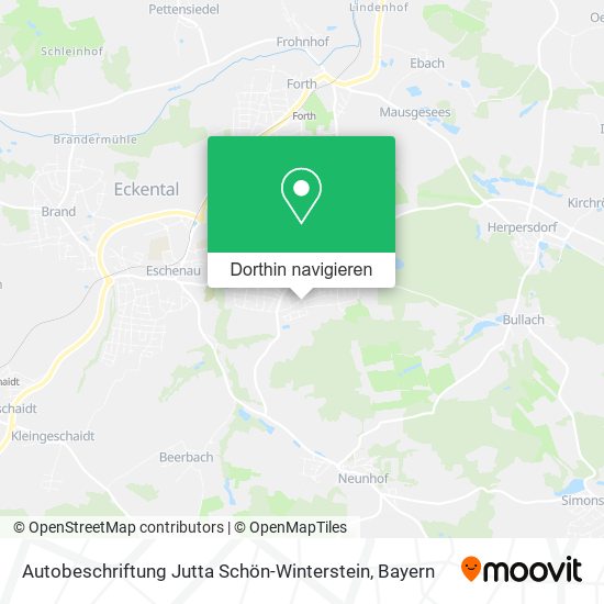 Autobeschriftung Jutta Schön-Winterstein Karte