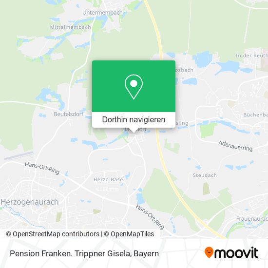 Pension Franken. Trippner Gisela Karte
