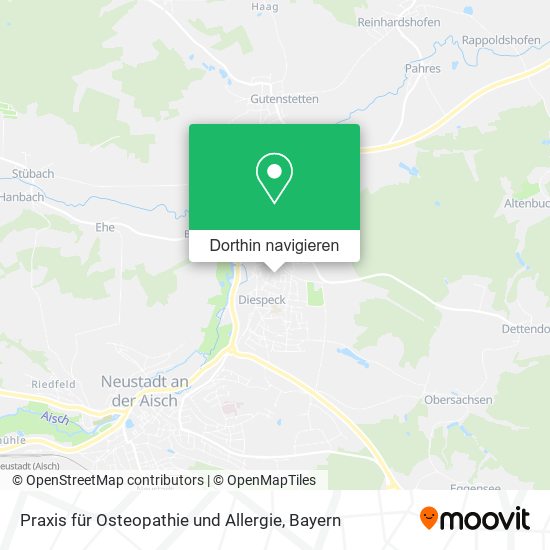 Praxis für Osteopathie und Allergie Karte
