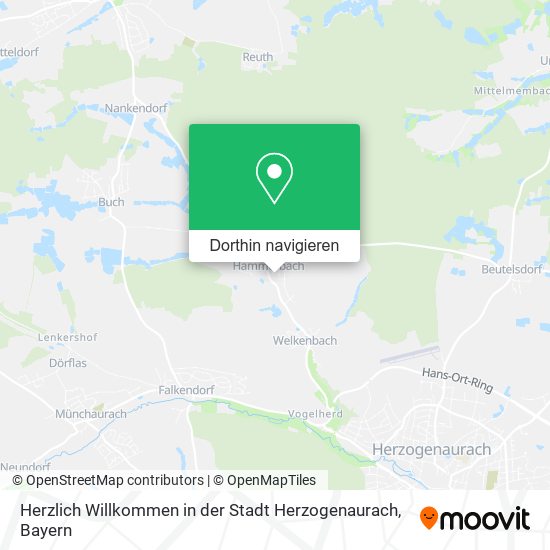 Herzlich Willkommen in der Stadt Herzogenaurach Karte