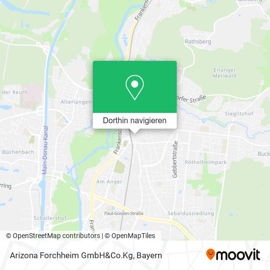 Arizona Forchheim GmbH&Co.Kg Karte
