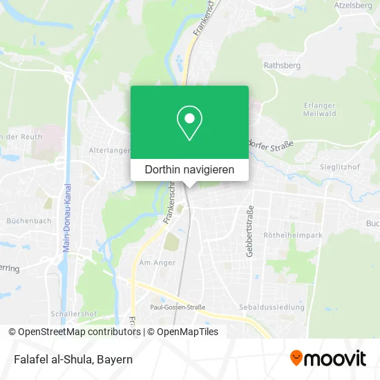 Falafel al-Shula Karte