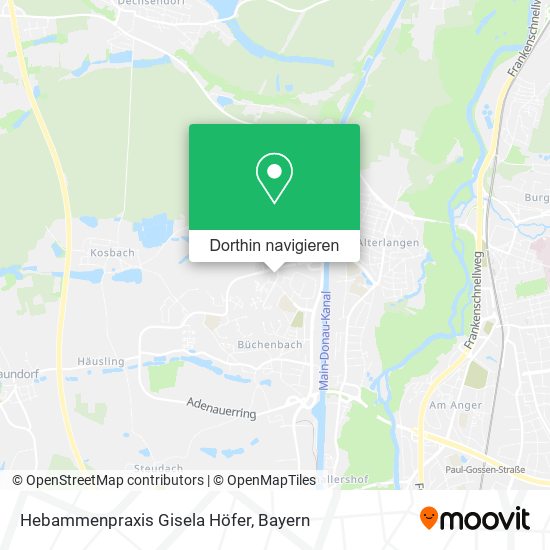 Hebammenpraxis Gisela Höfer Karte
