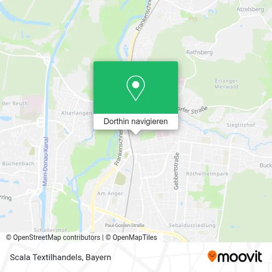 Scala Textilhandels Karte