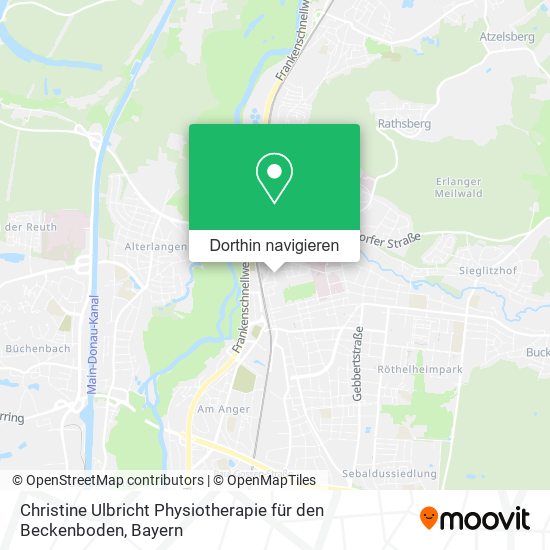 Christine Ulbricht Physiotherapie für den Beckenboden Karte