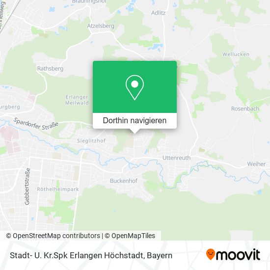Stadt- U. Kr.Spk Erlangen Höchstadt Karte