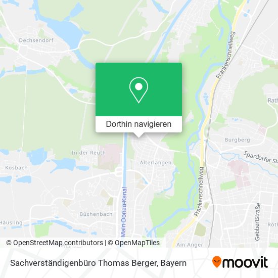 Sachverständigenbüro Thomas Berger Karte