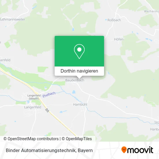 Binder Automatisierungstechnik Karte