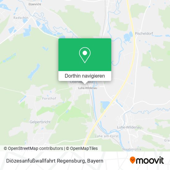 Diözesanfußwallfahrt Regensburg Karte