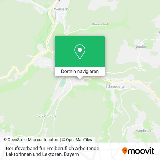 Berufsverband für Freiberuflich Arbeitende Lektorinnen und Lektoren Karte