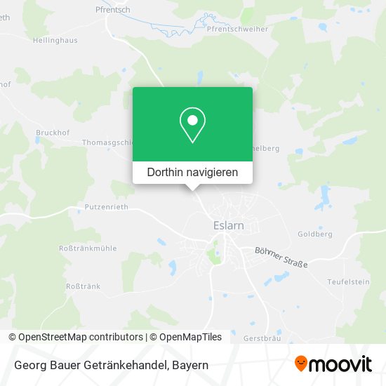 Georg Bauer Getränkehandel Karte