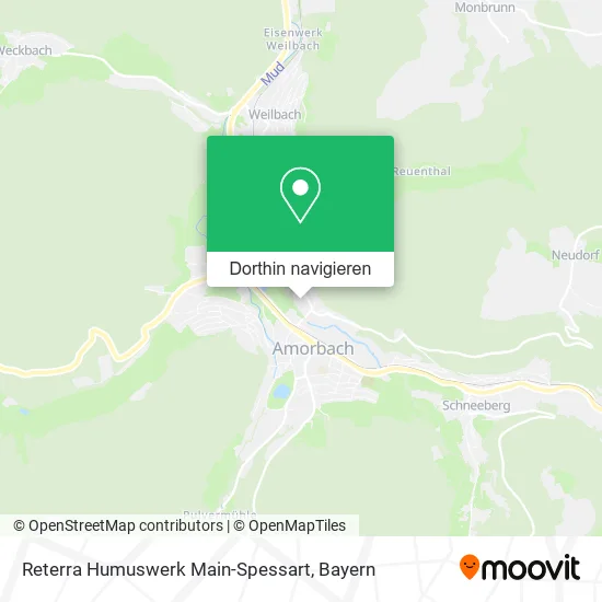 Reterra Humuswerk Main-Spessart Karte