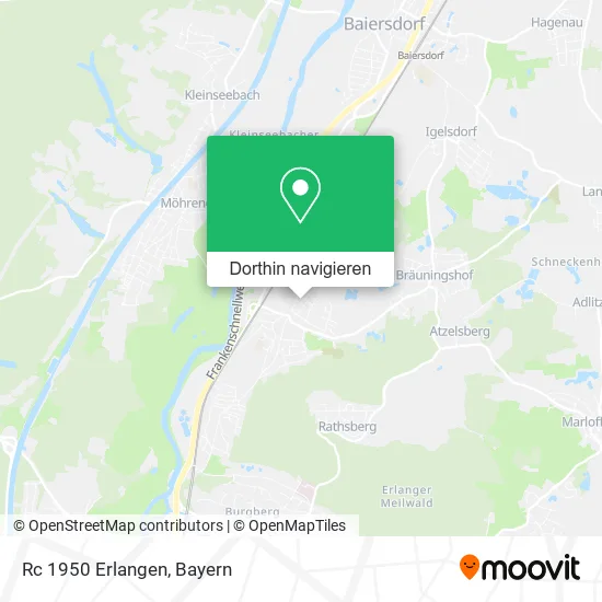 Rc 1950 Erlangen Karte