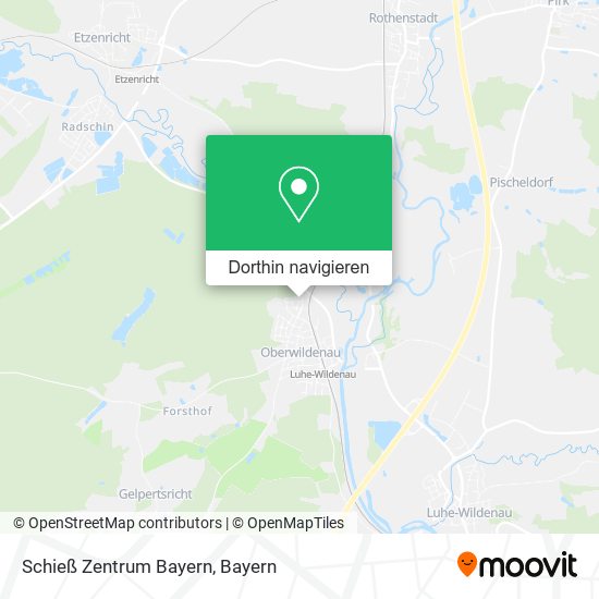 Schieß Zentrum Bayern Karte