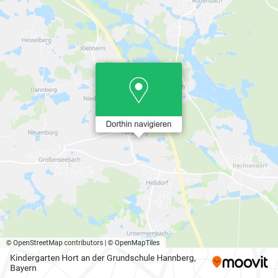 Kindergarten Hort an der Grundschule Hannberg Karte