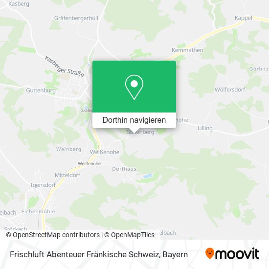 Frischluft Abenteuer Fränkische Schweiz Karte