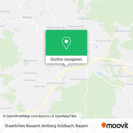 Staatliches Bauamt Amberg-Sulzbach Karte