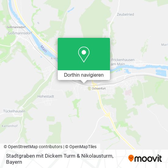 Stadtgraben mit Dickem Turm & Nikolausturm Karte