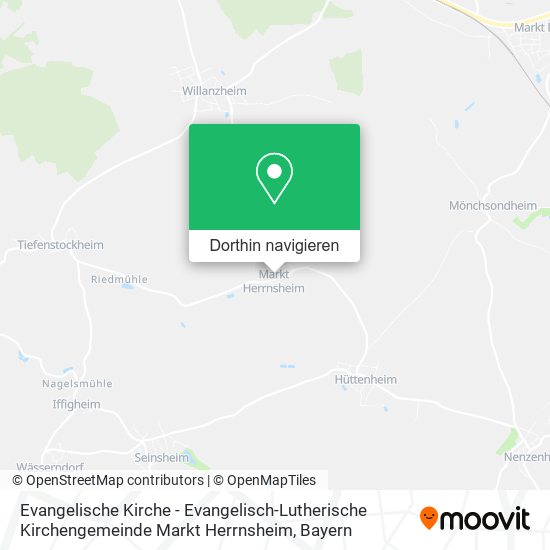 Evangelische Kirche - Evangelisch-Lutherische Kirchengemeinde Markt Herrnsheim Karte