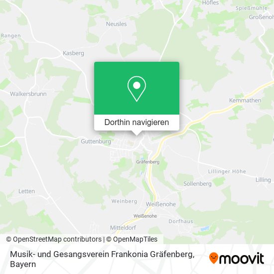Musik- und Gesangsverein Frankonia Gräfenberg Karte