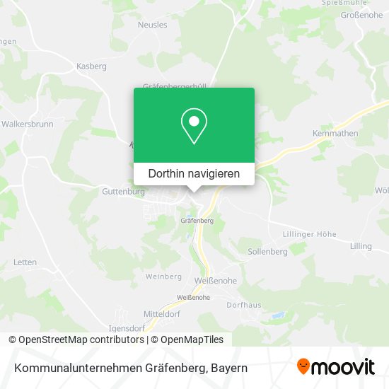 Kommunalunternehmen Gräfenberg Karte