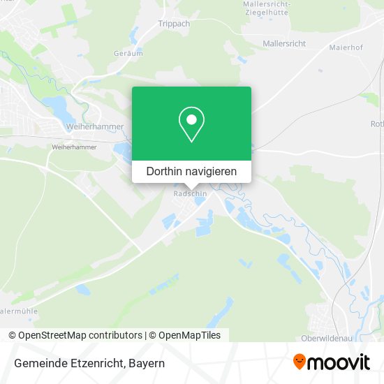 Gemeinde Etzenricht Karte