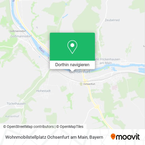 Wohnmobilstellplatz Ochsenfurt am Main Karte