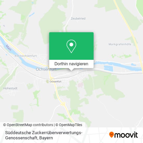 Süddeutsche Zuckerrübenverwertungs-Genossenschaft Karte