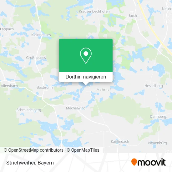 Strichweiher Karte