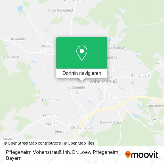 Pflegeheim Vohenstrauß Inh. Dr. Loew Pflegeheim Karte