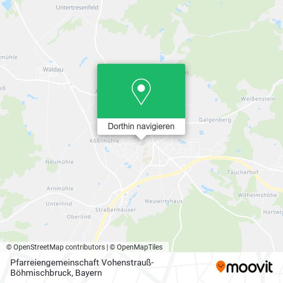 Pfarreiengemeinschaft Vohenstrauß-Böhmischbruck Karte