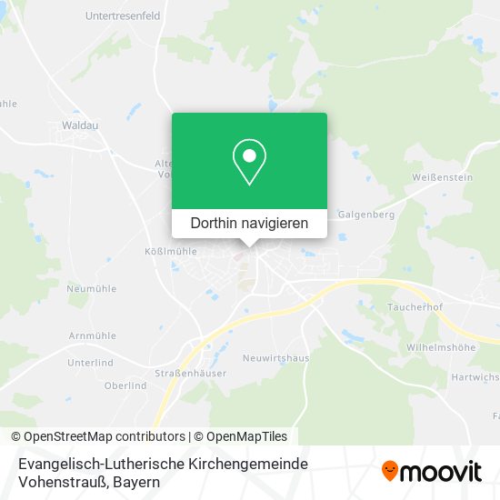 Evangelisch-Lutherische Kirchengemeinde Vohenstrauß Karte