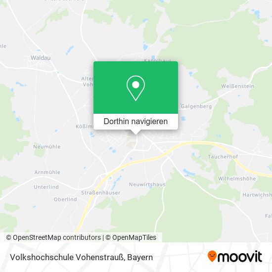 Volkshochschule Vohenstrauß Karte