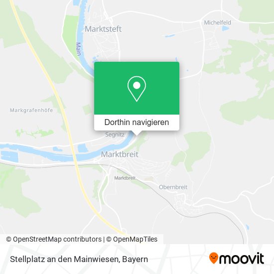 Stellplatz an den Mainwiesen Karte