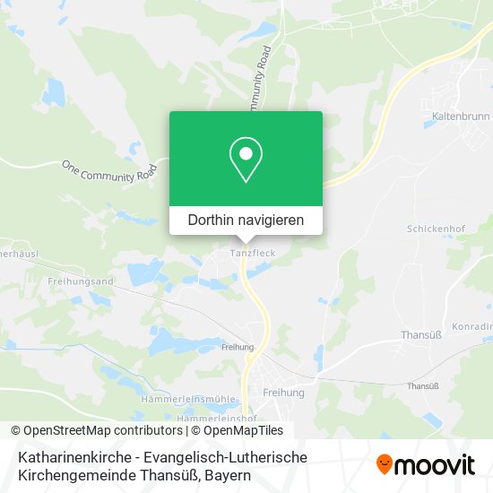 Katharinenkirche - Evangelisch-Lutherische Kirchengemeinde Thansüß Karte