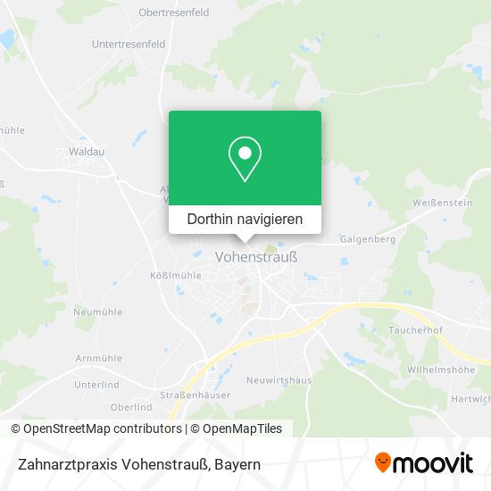 Zahnarztpraxis Vohenstrauß Karte