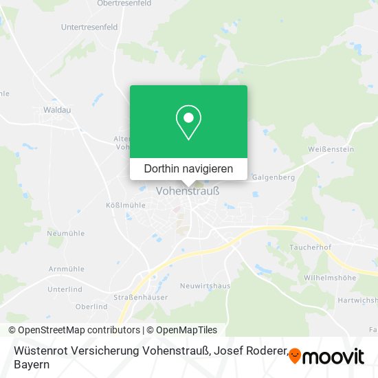 Wüstenrot Versicherung Vohenstrauß, Josef Roderer Karte