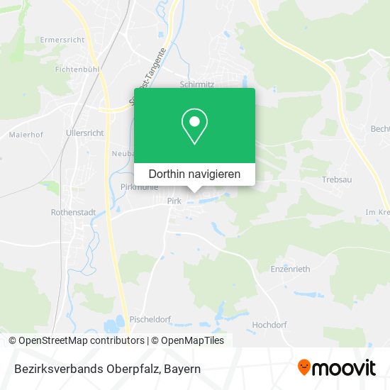 Bezirksverbands Oberpfalz Karte