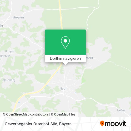 Gewerbegebiet Ottenhof-Süd Karte