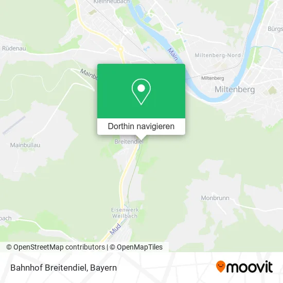 Bahnhof Breitendiel Karte