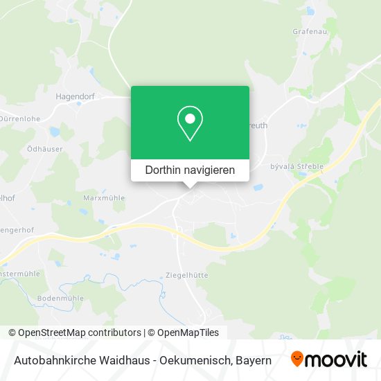 Autobahnkirche Waidhaus - Oekumenisch Karte