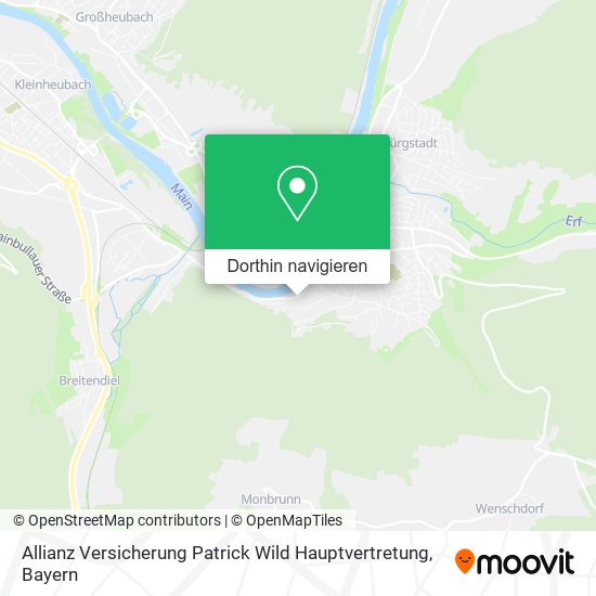 Allianz Versicherung Patrick Wild Hauptvertretung Karte
