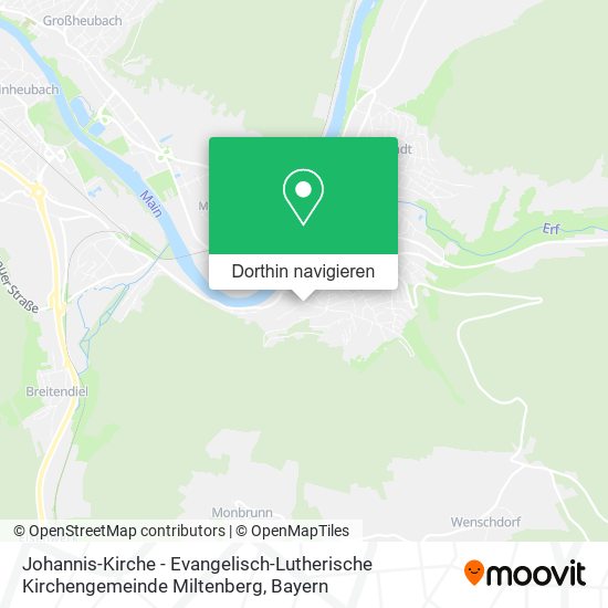 Johannis-Kirche - Evangelisch-Lutherische Kirchengemeinde Miltenberg Karte