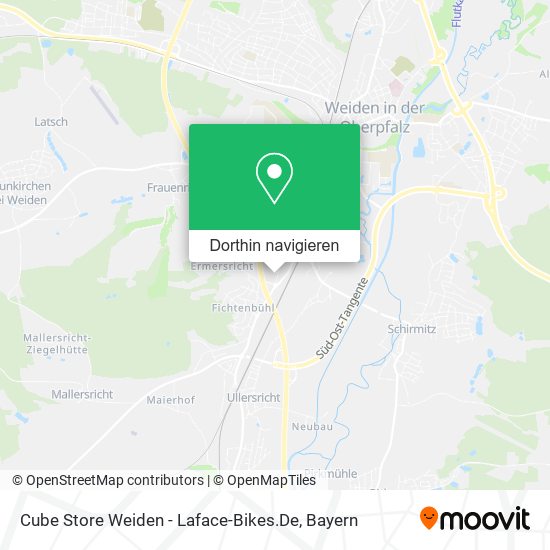 Cube Store Weiden - Laface-Bikes.De Karte