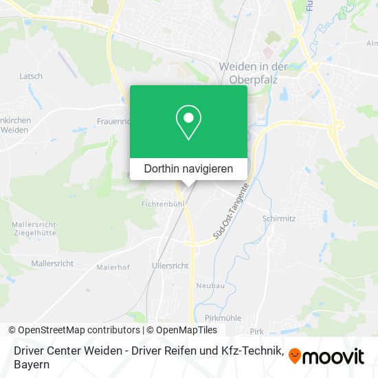 Driver Center Weiden - Driver Reifen und Kfz-Technik Karte