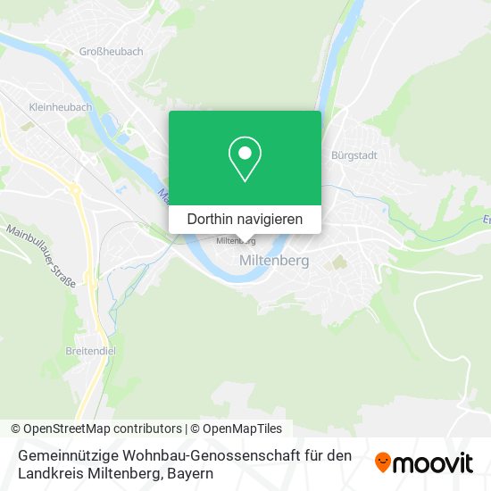 Gemeinnützige Wohnbau-Genossenschaft für den Landkreis Miltenberg Karte